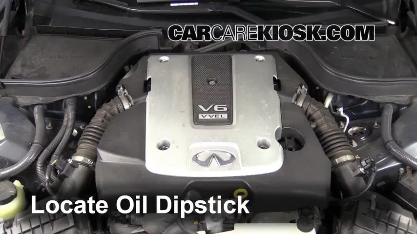 2009 Infiniti G37 X 3.7L V6 Sedan (4 Door) Oil Check Oil Level